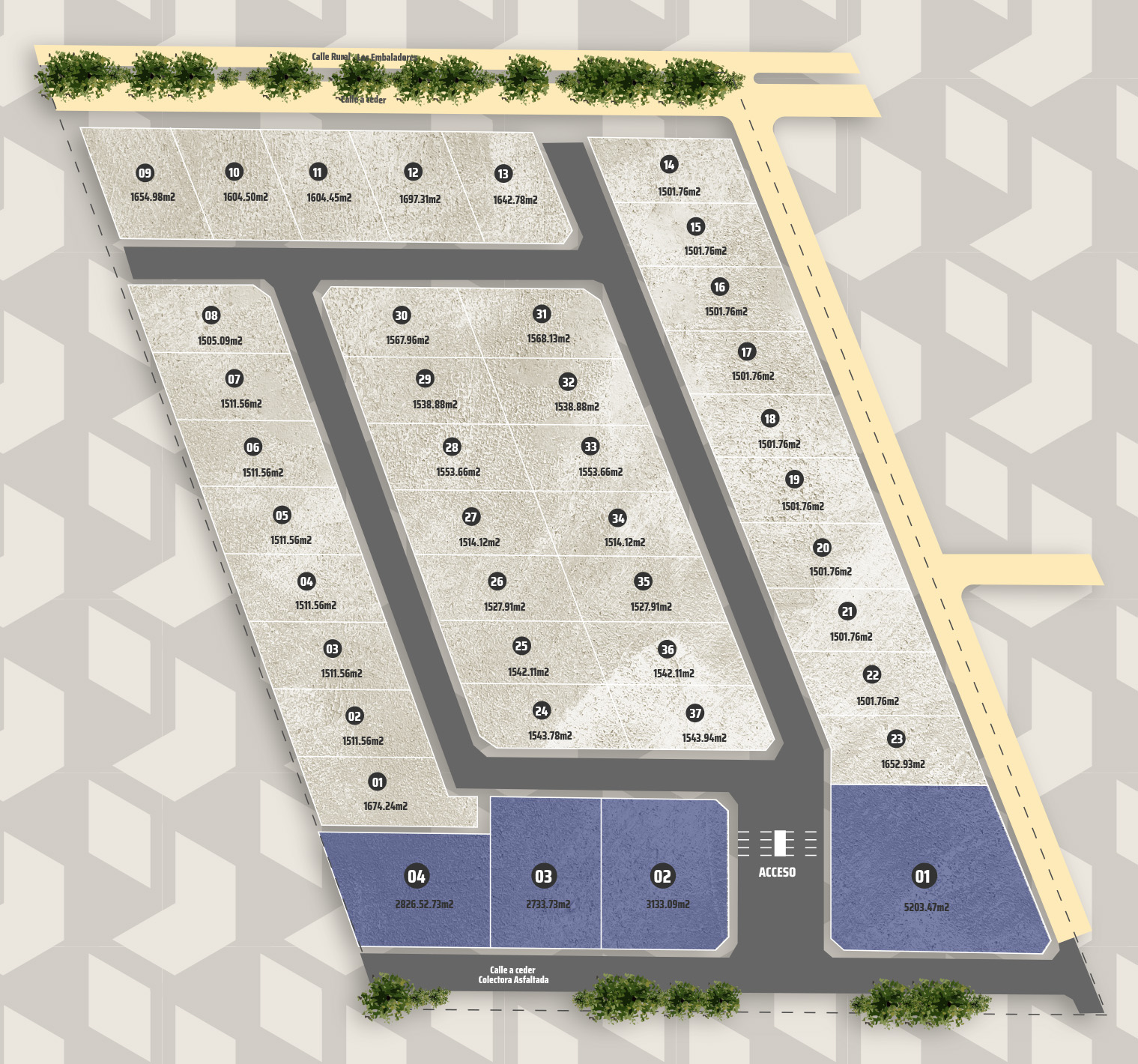 Plano general del parque industrial DLI