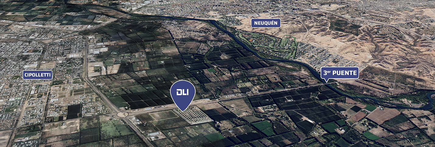 Vista aérea de la ubicación de DLI